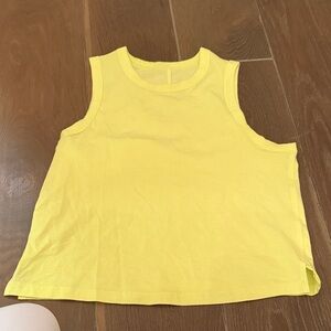 Yellow Sleeveless Top